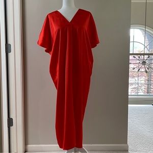 H&M long red dress size medium/large